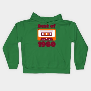 Best of 1980, 40th birthday design Kids Hoodie